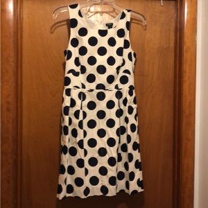 Polka dot jcrew dress